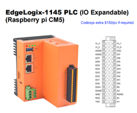 Pengontrol Pemrograman PLC Industri EdgeLogix-1145 Raspberry Pi IO yang Dapat Diperluas RS485 Ethernet WIFI 8GB EMMC Ubuntu Gateway