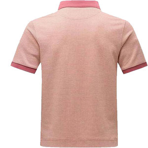 เสื้อโปโลคอซิปแบบลำลองสำหรับผู้ชายผ้าฝ้ายผสมลายตารางเล็กเสื้อยืดฤดูร้อนน้ำหนักเบาเสื้อแขนสั้นระบายอากาศได้ดีในฤดูร้อน - Product Image 2