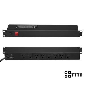 PDU a 8 Prese 1U con Interruttore Integrato, Protezione da Sovratensione e Sovraccarico, Montaggio a Rack per Server Standard da 19 Pollici - Product Image 6