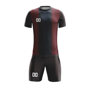 Maillots de football personnalisés avec logo DIY, ensemble respirant à manches courtes pour hommes adultes, tenues d'entraînement pour équipes de football - Product Image 2