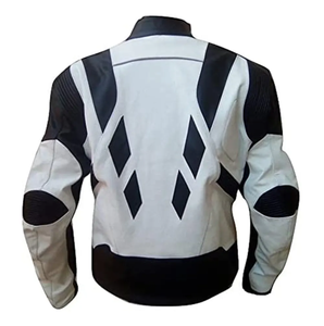 Chaqueta de Motociclista de Cuero para Hombre, Ropa de Motociclismo, Impermeable, para Carreras, Protección y Seguridad, Color Personalizado - Product Image 2