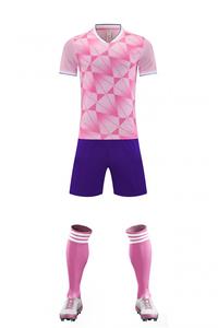 Customizable <b>Men</b> Soccer Uniform Set Orange Geometric Print Sublimated Jersey White <b>Shorts</b> Moisture Wicking Polyester Adult Size - Product Image 2