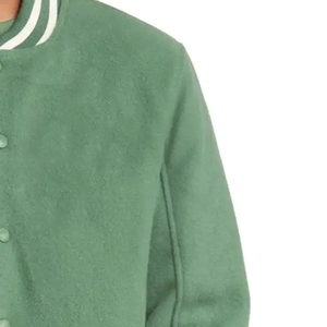 Chaquetas Varsity de Béisbol Estilo Bomber de Lana con Diseño Personalizado, Logotipo Bordado en Chenille y Manga de Cuero Genuino OEM - Product Image 5