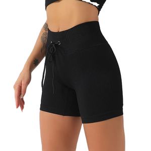 Short d'entraînement de gym de haute qualité avec logo personnalisé pour femmes Leggings Scrunch Butt Lift Yoga Sweat Shorts pour femmes - Product Image 1