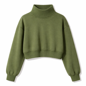 <b>Women's</b> <b>Navy</b> Turtleneck Sweatshirt Full Sleeve Knitted Courage Casual Fit Lightweight Comfort Wear for Daily Outfits - Product Image 4