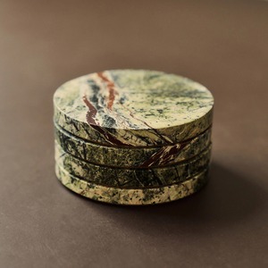 Top Quality Marble <b>Coaster</b> Set with Natural Stone Heat Resistant Coffee Cup and Wine <b>Glass</b> Mats Available At Best Price - Product Image 4