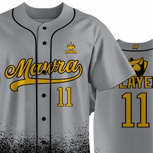 เสื้อเบสบอลสำหรับผู้ชายเสื้อทีมปักลายซับลิเมต - Product Image 6