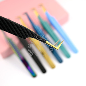 Wholesale 90 Degree Tip Classic Eyelash Extension Tweezers Eyelashes Russian Volume Lash Extension Tweezers Classic Lashes - Product Image 3