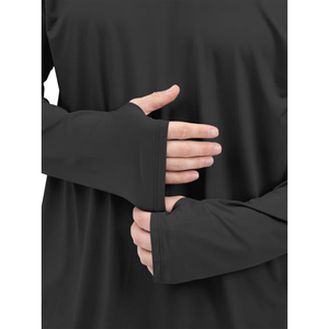 Sudadera con Capucha Negra al por Mayor para Hombre, Casual, Manga Larga, Forro Polar, 300g, Tejido de Poliéster y Algodón, Transpirable, Teñido Liso, Ropa de Otoño - Product Image 5