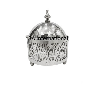 Stainless Steel Rounded <b>Food</b> Warmer Insulated Hot Pot For Hammered Design Serving Pot For Arabic Style Casseroles <b>Server</b> Pot - Product Image 1