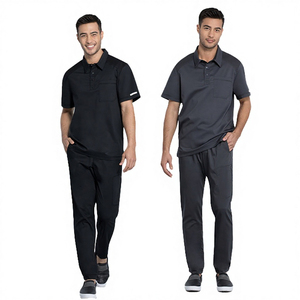 Uniforme de Hospital Personalizado, Liso, Teñido, Transpirable, Cómodo y de Alta Calidad, Conjunto de Uniformes Quirúrgicos para Personal Médico y Enfermeras - Product Image 3