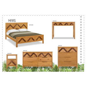 Commode en bois à 6 tiroirs de la collection MARS, design contemporain, pour chambre à coucher, écologique et durable - Product Image 6