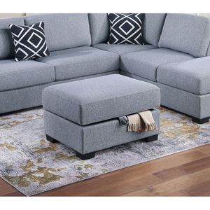 Divano Sezionale Reversibile a 3 Pezzi con Ottomana e Scaffale, Funzionale per il Soggiorno - Product Image 4