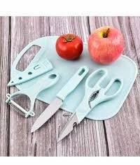 Éplucheur de légumes verts, râpe à fromage, zester d'agrumes, ensemble d'ustensiles de cuisine en acier inoxydable avec planche à découper - Product Image 3