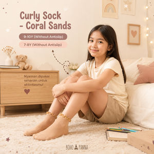 Chaussettes bouclées élégantes pour enfants en tissu corail, offrant un confort respirant et un ajustement extensible sûr, pour les 9 à 10 ans. - Product Image 1