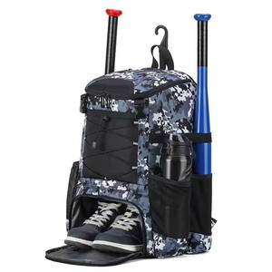 Waterproof Baseball Backpack Batting Bag Camouflage Sports Gear Pack with <b>Shoe</b> Compartment Helmet <b>Holder</b> for Youth Adults - Product Image 1