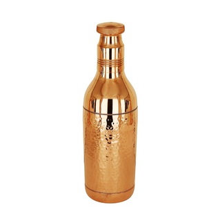 Hand-Hammered Pure Copper Water Bottle Leak-Proof & Seamless Ayurvedic <b>Drinkware</b> for Health & Wellness In Lowest Price - Product Image 6