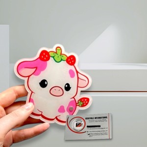 Tuiles à cils en acrylique rose fraise tendance, magnétiques, pour la fabrication de cils, avec logo personnalisé, motifs diamant, papillon, fleur, écologiques - Product Image 4