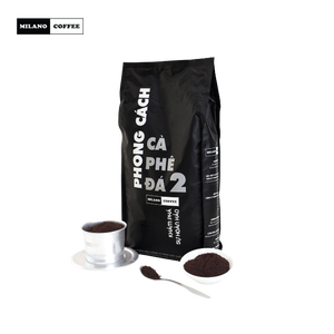 กาแฟโรบัสต้า อาราบิก้า คั่วกลาง บดละเอียด ผสมเมล็ดกาแฟ บรรจุในถุงซิปขนาดเล็ก - Product Image 1