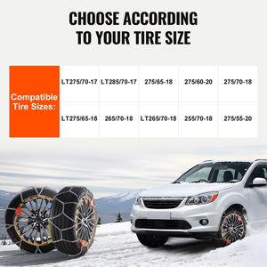 Nuove Catene da Neve Auto-Aggraffanti a Maglia Diamantata Antiscivolo in Acciaio al Manganese per Trazione d'Emergenza - Product Image 5