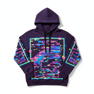 High Quality 100 % Cotton Custom With Neon Pixel PrintDesign High Quality Basics <b>Pullover</b> <b>Men</b> Hoodies Heavy Weight Top Selling - Product Image 6