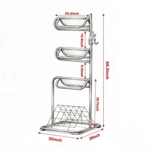 "Indoor/Outdoor Freestanding Saddle <b>Stand</b> New Sliding <b>Door</b>" - Product Image 3