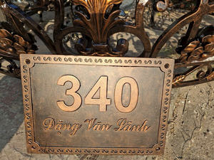 Letrero de Número de Casa Moderno Personalizado de Hierro Forjado, Ecológico, Resistente al Agua, Placa Decorativa de Dirección para Montar en la Pared, para Puerta de Villa - Product Image 5