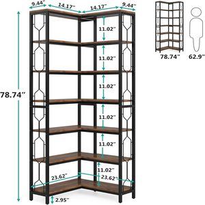<b>Corner</b> Bookshelf & Display Storage Rack for Small Spaces for Kids & Teens - Product Image 5