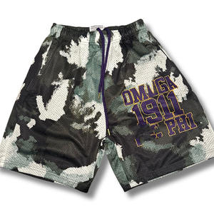 กางเกงขาสั้นโอเมก้าขายส่งแบบยุทธวิธี พิมพ์โลโก้ตามสั่ง ผ้าฝ้าย 100% ทรงกลาง ODM กางเกงวิ่งลำลองสำหรับผู้ชาย กางเกงออกกำลังกาย - Product Image 6