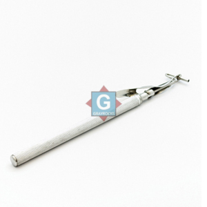 Silver Knurled Grip Dental Amalgam Carrier Manual <b>Surgical</b> <b>Instrument</b> Class I - Product Image 1