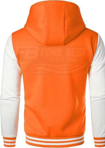 Veste universitaire pour homme de haute qualité, prix de gros abordable, en polaire écologique, pour l'hiver, style baseball, tailles personnalisables, douce - Product Image 3