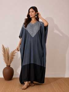 Tissu de Kaftan Premium en Soie Modale Pure Teinte Shibori, Qualité Supérieure, Collection de Tissus de Mode Ethnique de Créateur - Product Image 1