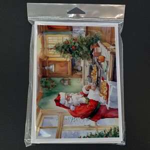 Lunatique A7 taille 5x7 cartes vierges Pack 8 Père Noël Père Noël cartes de voeux enveloppes pour les messages de la saison des vacances - Product Image 3