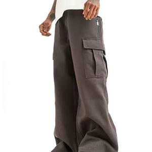 Oversized Streetwear Baggy Sweat Pants Soft Breathable And Comfortable Men Wear In Brown Color Baggy Trouser Sweat Pant - Product Image 3