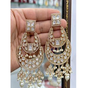 Atractivos Pendientes de Moissanita Fina de Primera Calidad Chapados en Oro Latón para Mujeres y Chicas, Ideales para Looks de Noche y Fiestas - Product Image 2