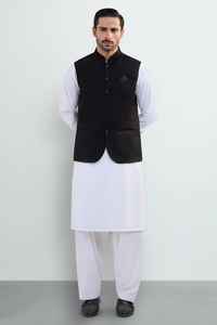 ชุดเสื้อผ้าชาลวาร์ คามีซ แขนยาวสำหรับผู้ชาย สีพื้น ผ้าฝ้าย สามารถปรับแต่งโลโก้และพิมพ์ลายได้ ออกแบบชุดชาลวาร์ คามีซของคุณเอง - Product Image 2