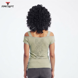 Nuevo Diseño, Camiseta sin Mangas para Mujer, Color Sólido, Corte Ajustado, Estilo Urbano, Impresión Digital, Camisetas Deportivas Tejidas - Product Image 5