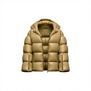 Chaqueta de lana transpirable informal de invierno para mujer con cremallera - Product Image 1
