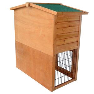 40\" Triangle Roof A-Frame Wooden Pet Cage Small House Chicken Coop Waterproof Rabbit Hutch for Pets Natu Pet Houses & Furniture - Product Image 6