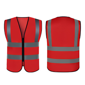 Chaleco de Seguridad Industrial Reflectante de Alta Visibilidad, Impermeable, de Poliéster, Unisex, en Naranja, Amarillo, Verde Lima, Rosa, Azul y Negro - Product Image 3