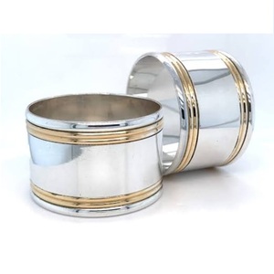 Anneau de serviette de table élégant pour service de dîner d'hôtel de luxe, accessoires de mariage, vaisselle - Product Image 5