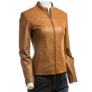 Chaqueta de Cuero Exclusiva para Mujer, Abrigo Elegante de Diseño Moderno, Prenda de Invierno a la Moda para el Uso Diario - Product Image 1