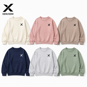 Sudadera Deportiva X Sports City para Mujer, Mezcla de Algodón y Poliéster, Color Sólido, Transpirable, Estilo Casual, Colores de Moda Otoñales - Product Image 1