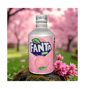 Fanta White Peach Edición Limitada Japonesa, 24 Latas de 500ml, 48 Kcal por 100ml, Refresco Bajo en Calorías para Consumidores Conscientes de la Salud - Product Image 1