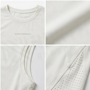 Camiseta sin mangas North Approach blanca, cuello redondo, transpirable, para yoga, ropa deportiva para mujer - Product Image 4
