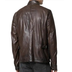 Veste en cuir pour homme 2026, service OEM, en toile, manches longues, décontractée, pour l'hiver - Product Image 2