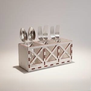 Repose-cuillère artisanal en MDF émaillé ILAHI, décoration de cuisine, Uttar Pradesh, lavage à la main uniquement, ne convient pas au micro-ondes/four. - Product Image 5