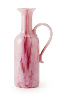 Pink Borosilicate Glass <b>Tea</b> Pitcher Lid Straw <b>Infuser</b> Belly Cup Shape Handmade Contemporary Design Custom Colorful Business Gift - Product Image 4