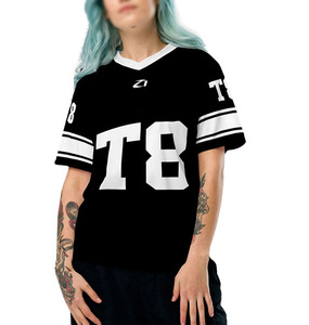 Conjunto de Uniforme de Fútbol Americano Personalizado en Blanco y Negro, Transpirable, Antibacterial, de Secado Rápido, Unisex, Nueva Llegada 2026 - Product Image 2