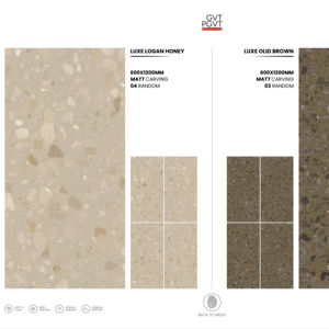 Azulejos de porcelana mate de grado exportación, tallados, tamaño 600x1200, formato grande, para pisos y paredes, para decoración interior de primera calidad. - Product Image 1